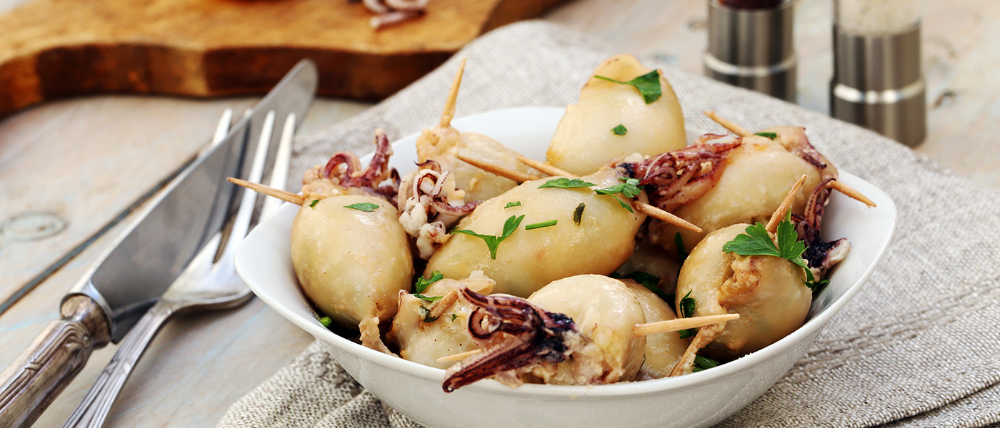 Fırında Kalamar Dolması Fırında Kalamar Dolması